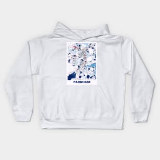 Farnham - United Kingdom MilkTea City Map Kids Hoodie